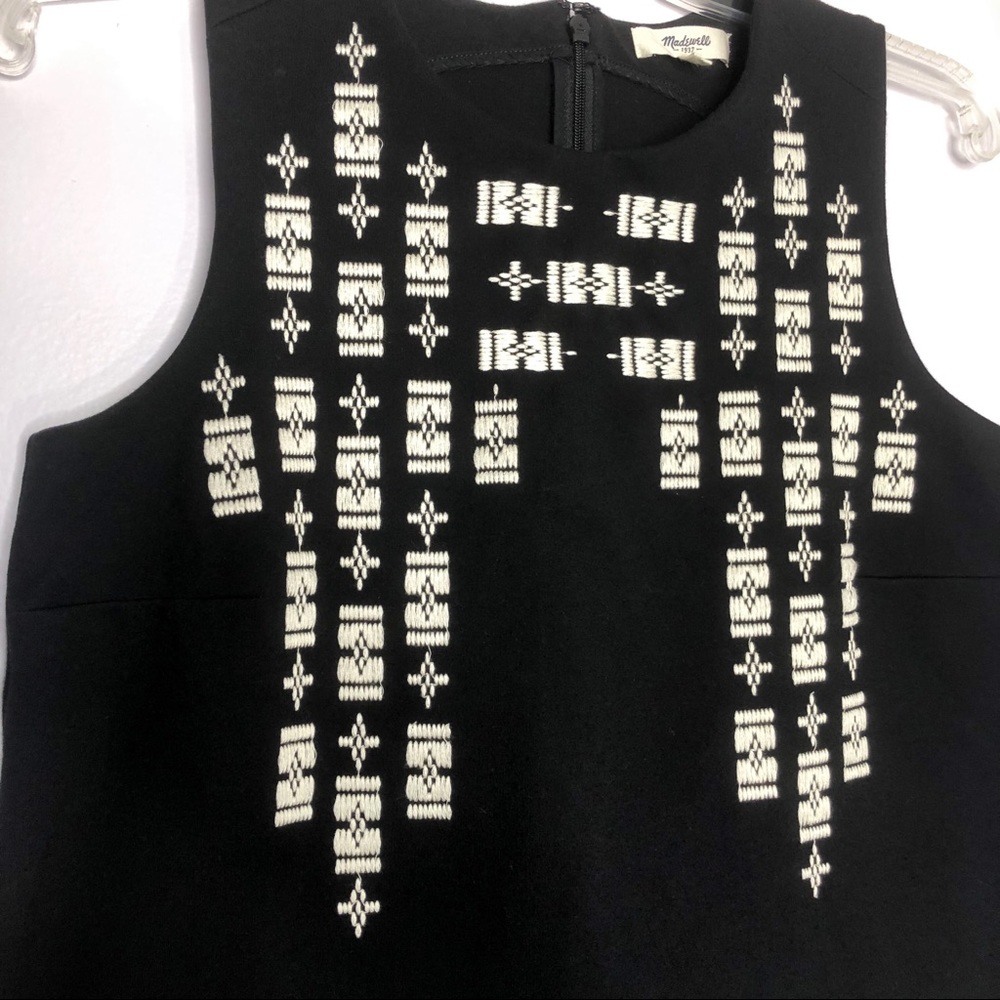 Madewell Stitchframe Ponte Black Tank Top Size XS - Picture 5 of 8